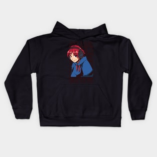 Just A Girl Who Loves Anime And Kpop Anime Lover Kids Hoodie